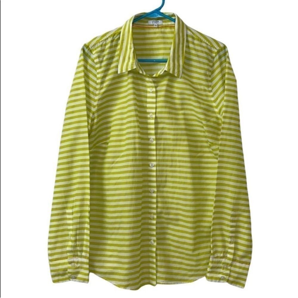 Crown & Ivy Cotton Stripe Shirt(Size Large)